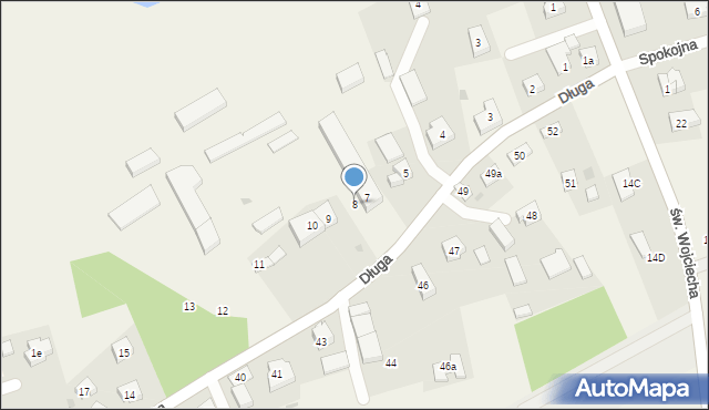 Bałdowo, Długa, 8, mapa Bałdowo