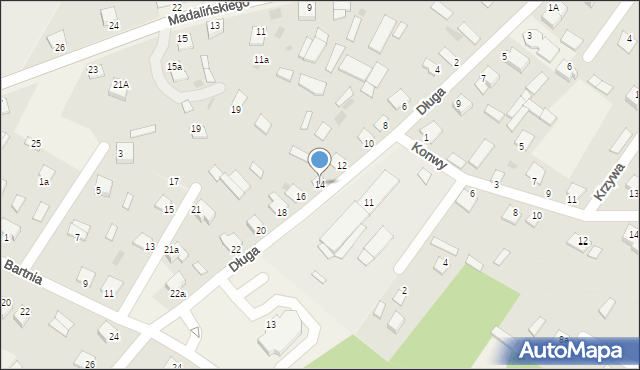 Baranowo, Długa, 14, mapa Baranowo