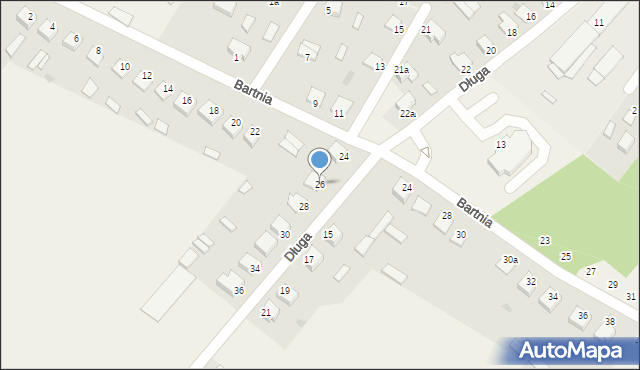 Baranowo, Długa, 26, mapa Baranowo