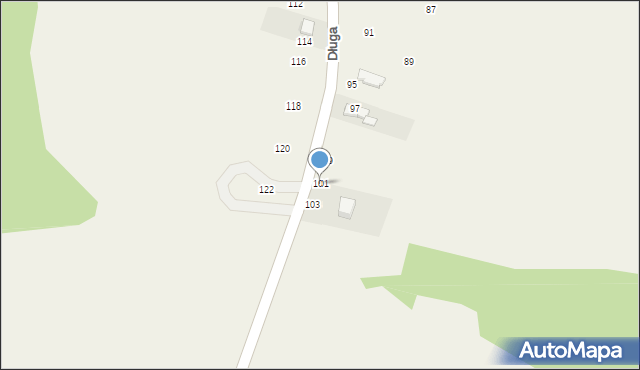 Będkowice, Długa, 101, mapa Będkowice