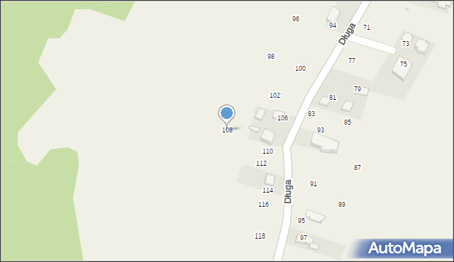 Będkowice, Długa, 108, mapa Będkowice