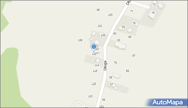 Będkowice, Długa, 112, mapa Będkowice