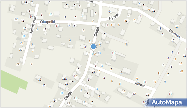 Będkowice, Długa, 13A, mapa Będkowice