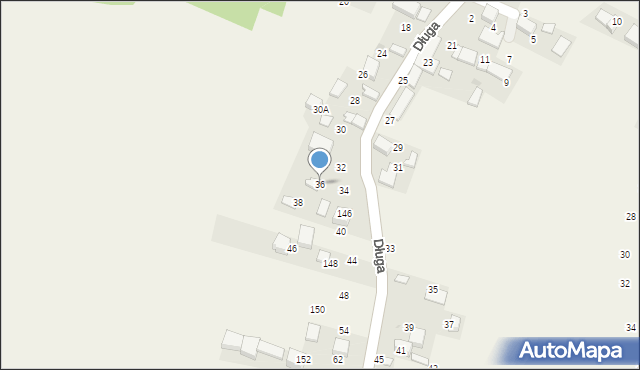 Będkowice, Długa, 36, mapa Będkowice
