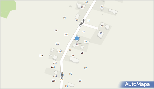 Będkowice, Długa, 81, mapa Będkowice