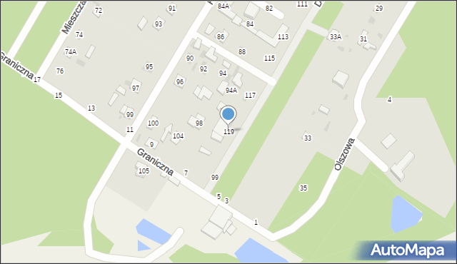 Biała Podlaska, Długa, 119, mapa Białej Podlaskiej