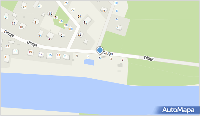 Białobrzegi, Długa, 5, mapa Białobrzegi