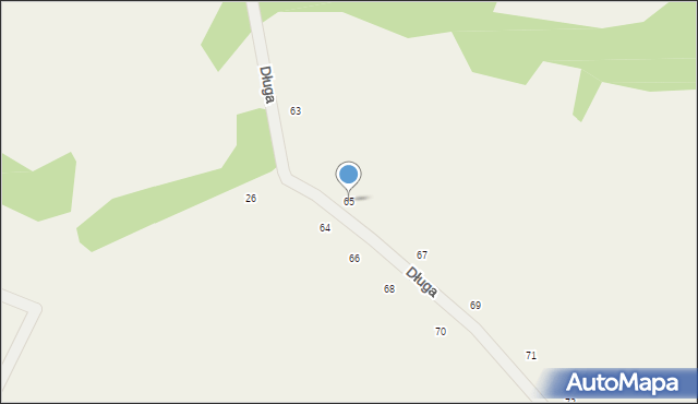 Białobrzegi, Długa, 65, mapa Białobrzegi