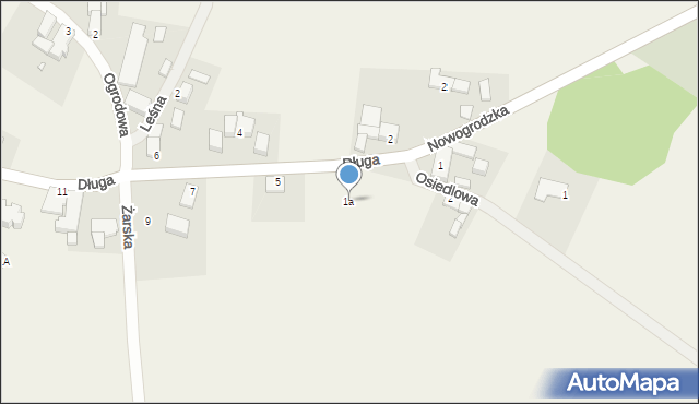 Białowice, Długa, 1a, mapa Białowice
