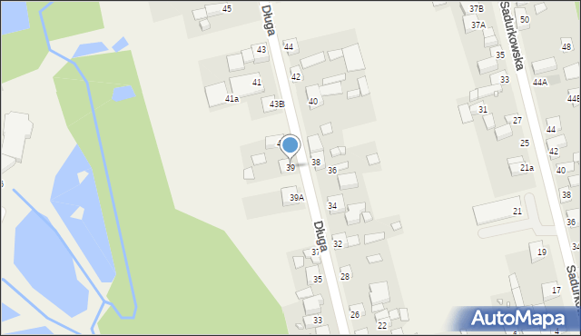 Błędów, Długa, 39, mapa Błędów