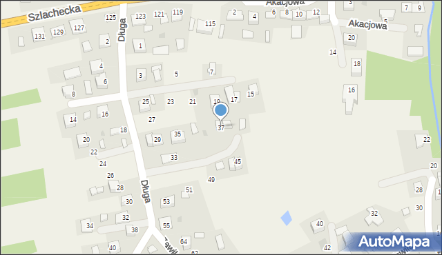 Borek Szlachecki, Długa, 37, mapa Borek Szlachecki