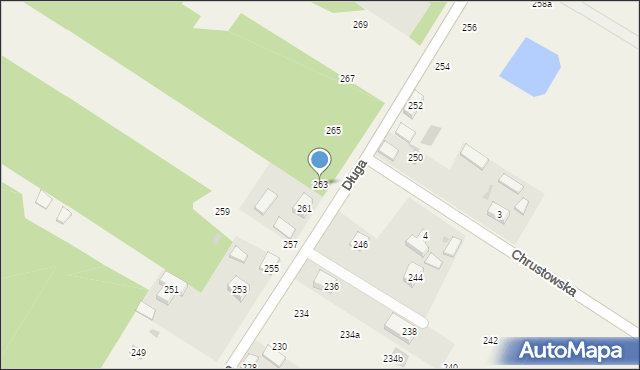 Borowa, Długa, 263, mapa Borowa
