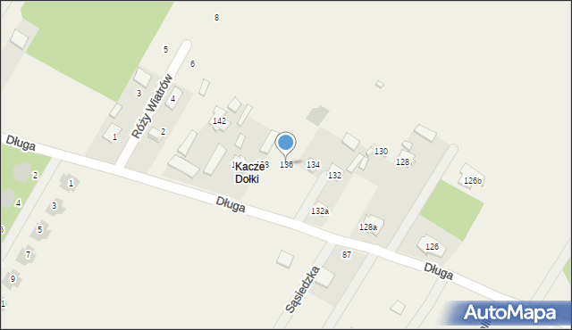 Borowa Góra, Długa, 136, mapa Borowa Góra
