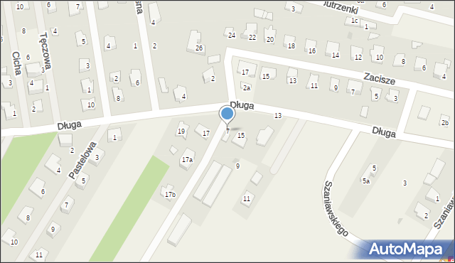 Borowa Góra, Długa, 7, mapa Borowa Góra