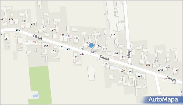 Borowe, Długa, 124, mapa Borowe