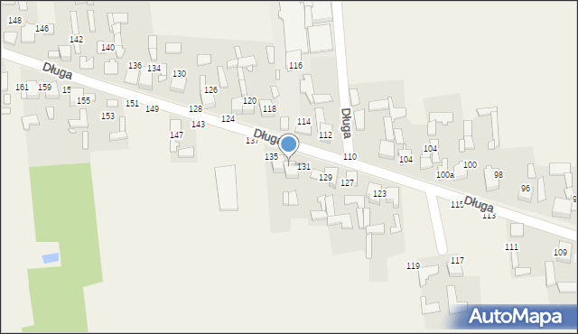 Borowe, Długa, 133, mapa Borowe