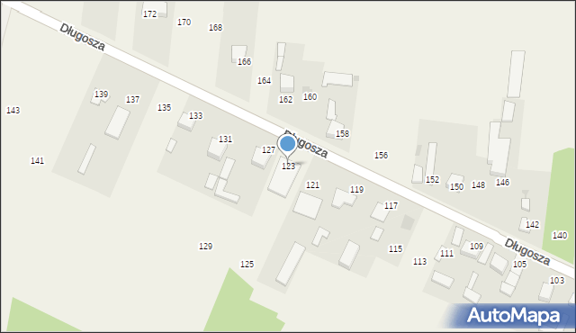 Borowno, Długosza Jana, 123, mapa Borowno