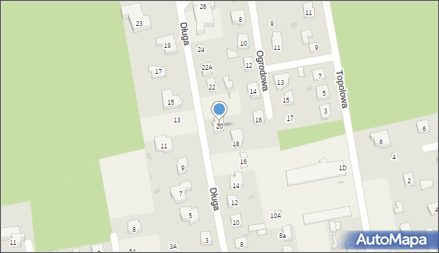 Borowo, Długa, 20, mapa Borowo