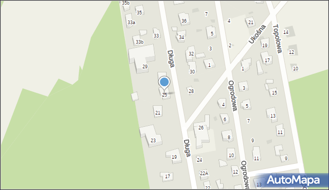 Borowo, Długa, 25, mapa Borowo