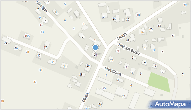 Bramki, Długa, 24, mapa Bramki