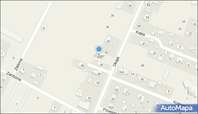 Bramki, Długa, 42a, mapa Bramki