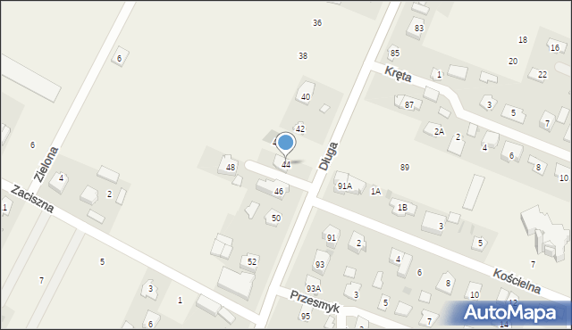 Bramki, Długa, 44, mapa Bramki