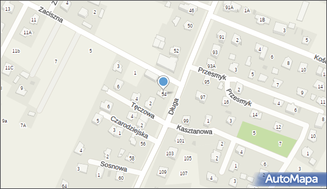 Bramki, Długa, 54, mapa Bramki