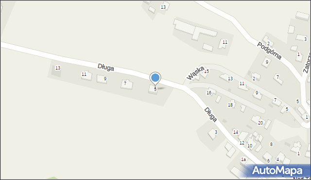 Bratian, Długa, 5, mapa Bratian