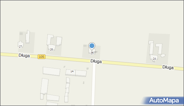 Brojce, Długa, 25, mapa Brojce