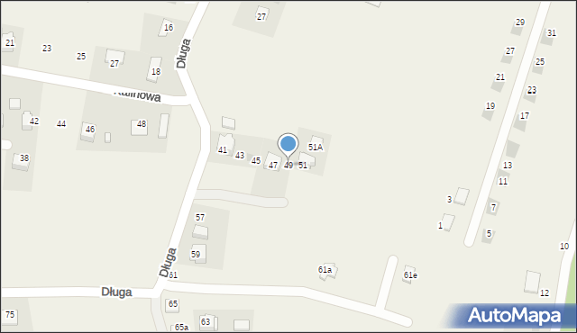 Brzeźnica, Długa, 49, mapa Brzeźnica