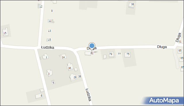 Brzeźnica, Długa, 81, mapa Brzeźnica