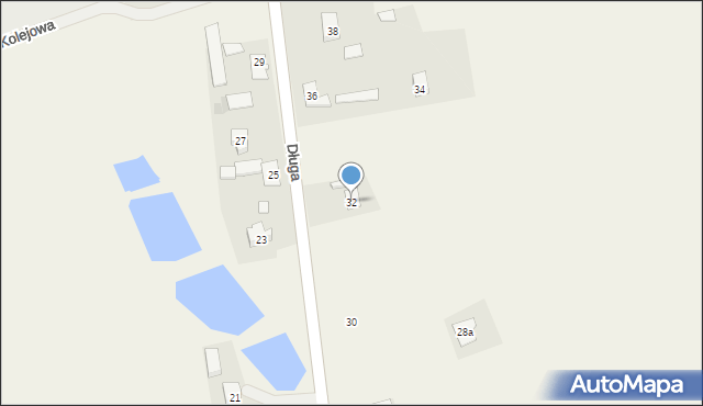 Brzozowo, Długa, 32, mapa Brzozowo