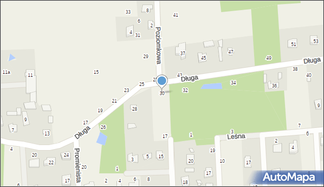 Budy Barcząckie, Długa, 30, mapa Budy Barcząckie