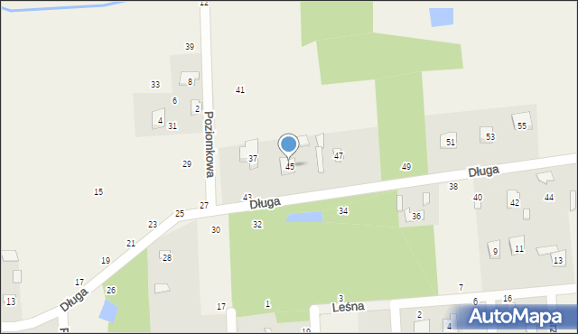 Budy Barcząckie, Długa, 45, mapa Budy Barcząckie