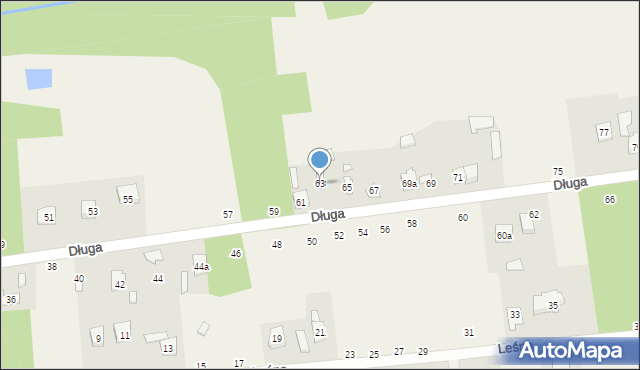 Budy Barcząckie, Długa, 63, mapa Budy Barcząckie