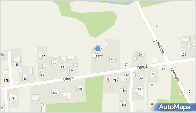 Budy Barcząckie, Długa, 93C, mapa Budy Barcząckie