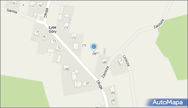 Buków, Długa, 168, mapa Buków