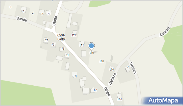 Buków, Długa, 170, mapa Buków
