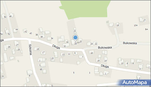 Buków, Długa, 24, mapa Buków