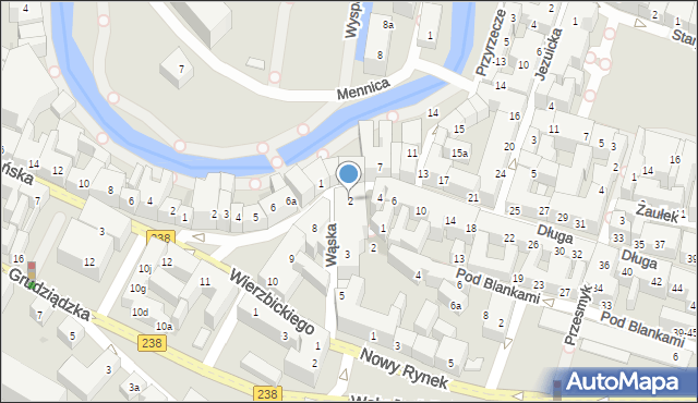 Bydgoszcz, Długa, 2, mapa Bydgoszczy