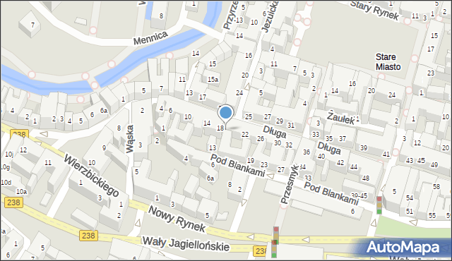 Bydgoszcz, Długa, 20, mapa Bydgoszczy