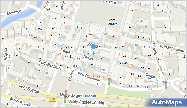 Bydgoszcz, Długa, 37, mapa Bydgoszczy