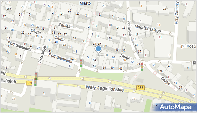 Bydgoszcz, Długa, 56, mapa Bydgoszczy