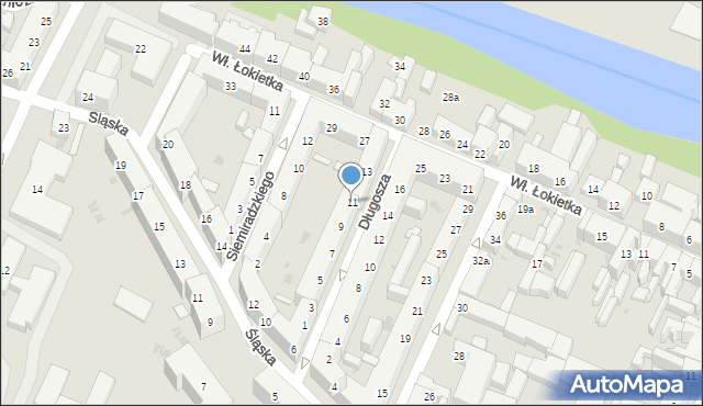 Bydgoszcz, Długosza Jana, ks., 11, mapa Bydgoszczy