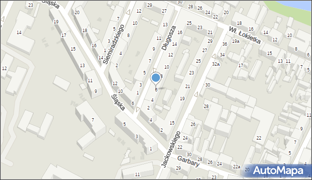 Bydgoszcz, Długosza Jana, ks., 6, mapa Bydgoszczy