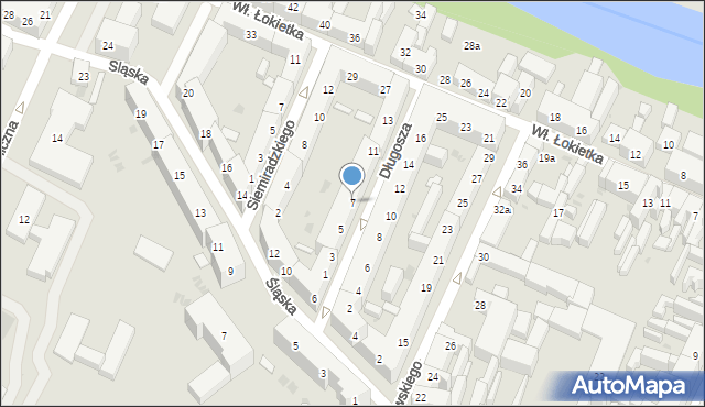 Bydgoszcz, Długosza Jana, ks., 7, mapa Bydgoszczy