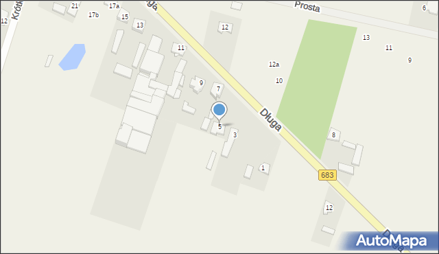 Cendrowice, Długa, 5, mapa Cendrowice