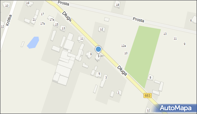 Cendrowice, Długa, 7, mapa Cendrowice