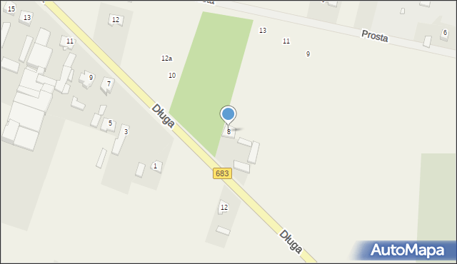 Cendrowice, Długa, 8, mapa Cendrowice