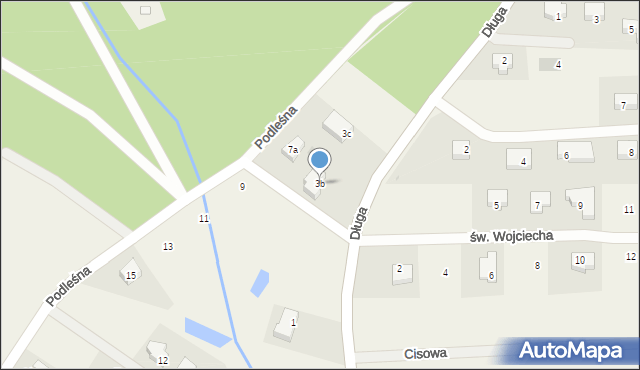 Charzykowy, Długa, 3b, mapa Charzykowy